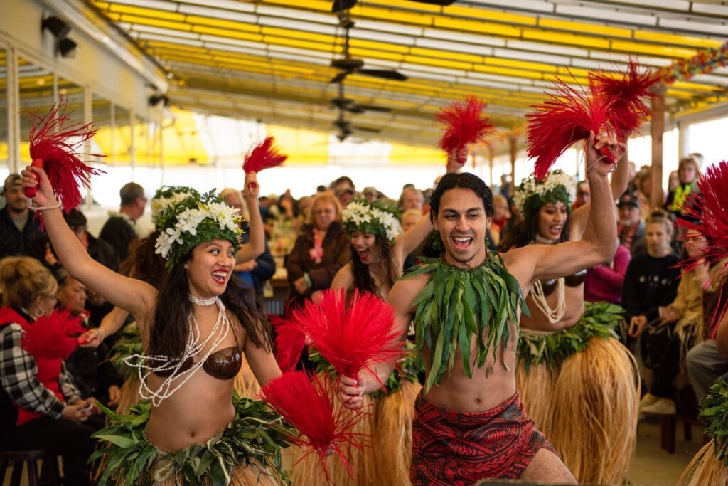 polynesian luau dancers at deauville inn new jersey